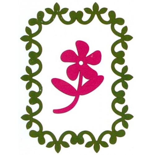 Универсална щанца за изрязване цвете и рамка - Crafts Too - Cutting and Embossing Stencils